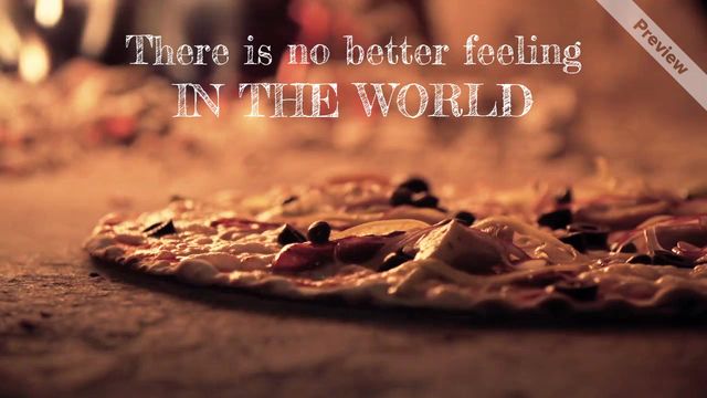 Hot Pizza  Video Template