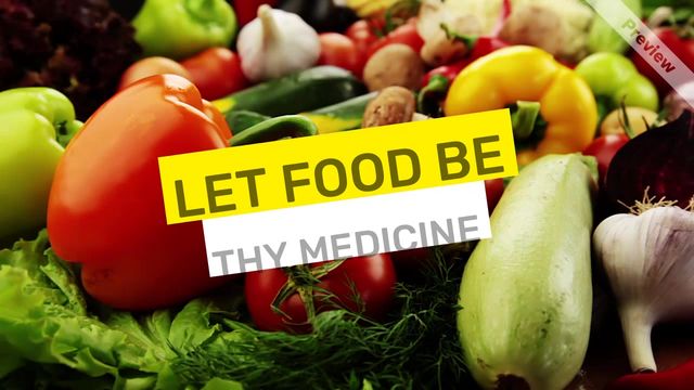 FOOD MEDICINE Video Template