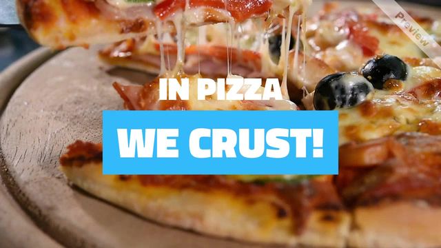 PIZZA CRUST  Video Template