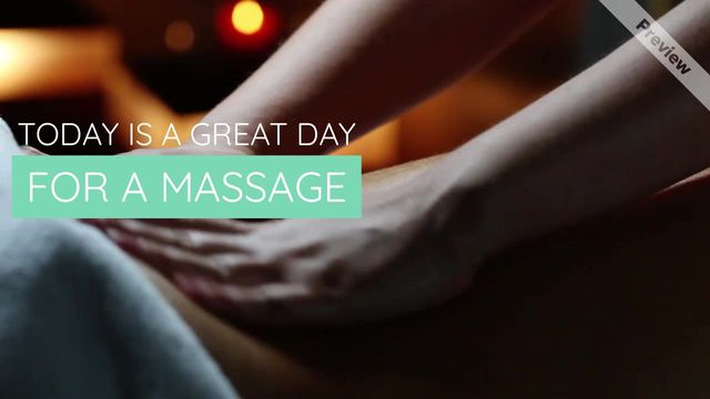 Great Massage Video Template