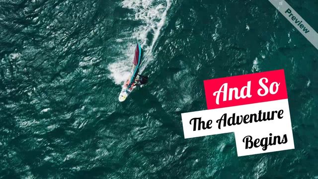 The Adventure Begins Video Template