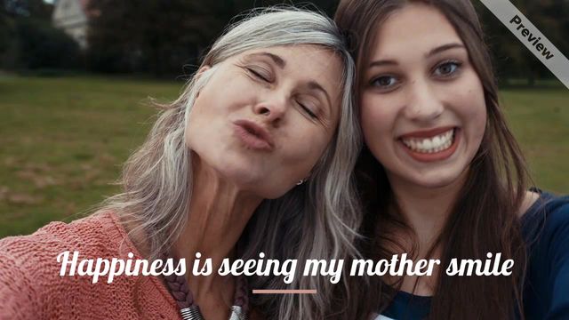 My Mother Smile Video Template