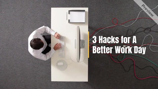 WORK HACKS Video Template