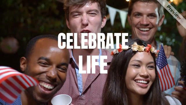 celebrate life Video Template