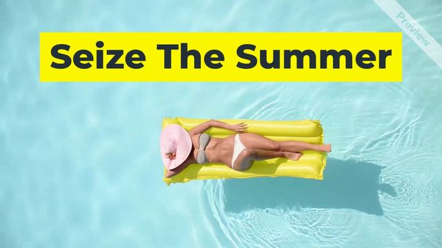 Seize the summer Video Template