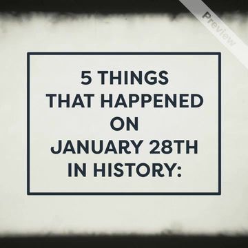 January in History Video Template