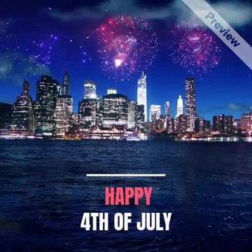 4th Fireworks Video Template