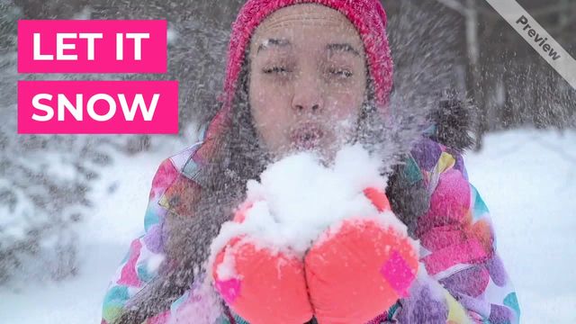 LET IT SNOW Video Template