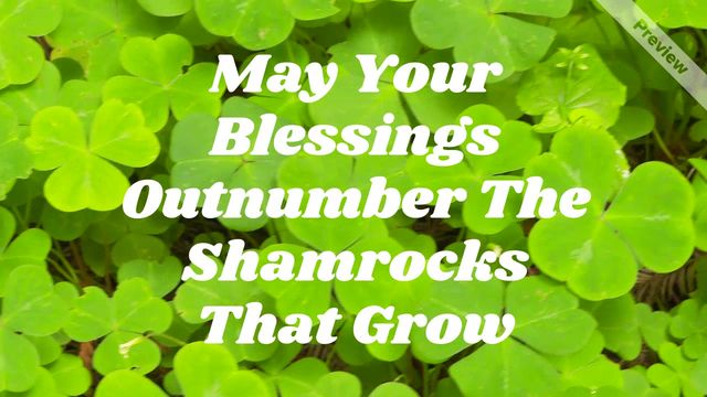 Irish Blessings Video Template