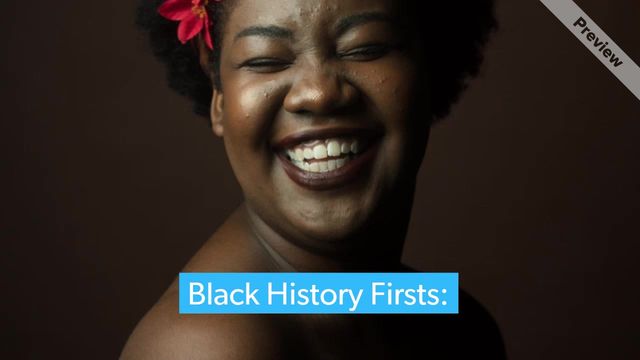 Black History Firsts Video Template