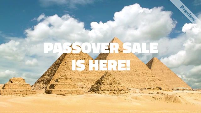 Passover Gifts Sale Video Template