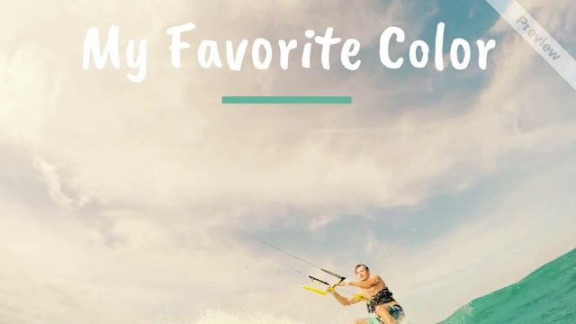 Ocean Color Video Template