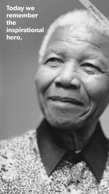 It's Mandela Day Video Template
