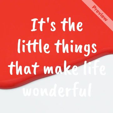 The Little Things Video Template