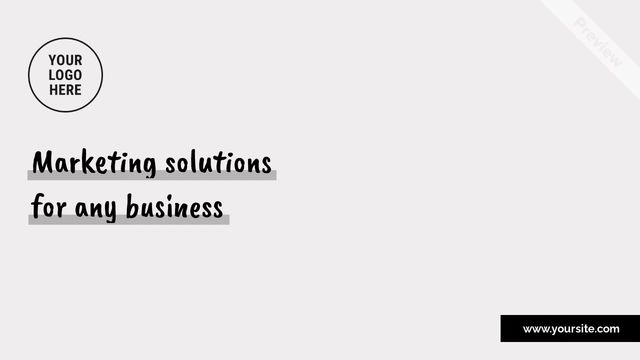 Marketing solutions Video Template