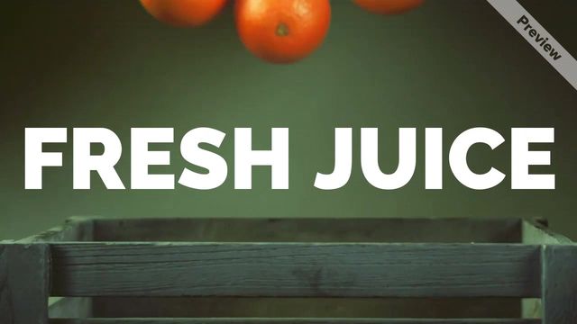 organic juice Video Template