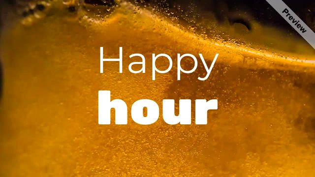 Happy Hour Video Template