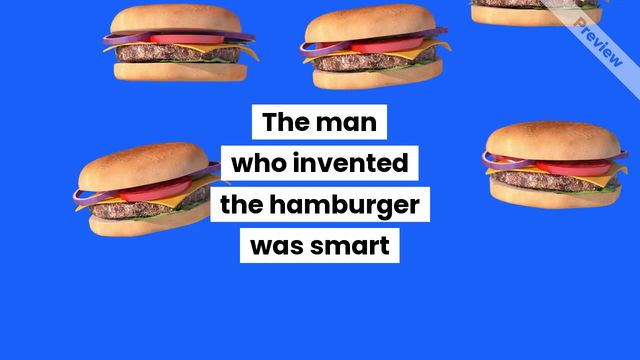 Cheeseburger Video Template