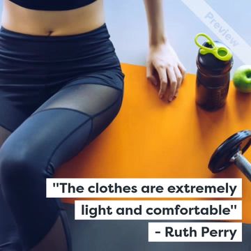 Fitness Clothing Video Template