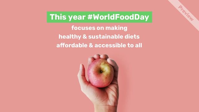 #WorldFoodDay Video Template
