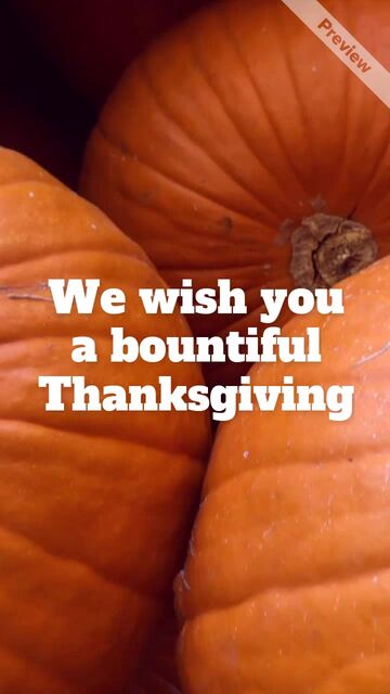 Happy Thanksgiving Video Template
