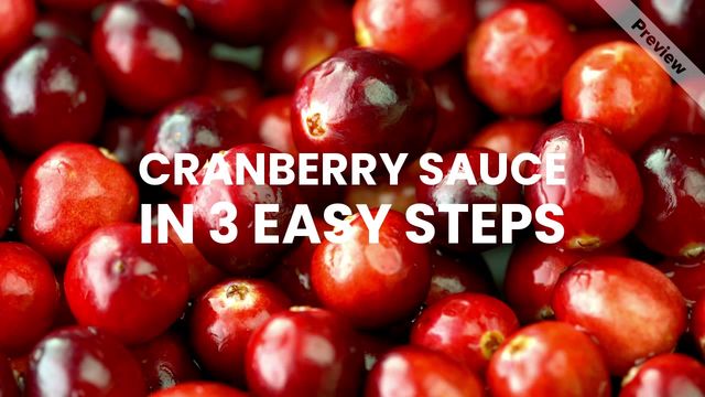 Cranberry sauce Video Template