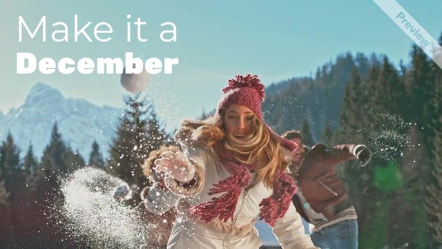 A December Video Template