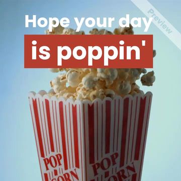 Popcorn Day Video Template