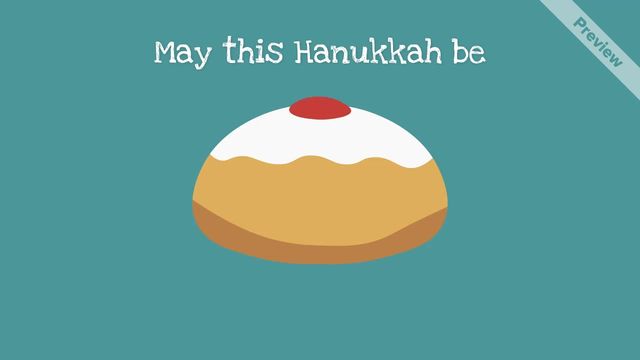 First Day of Hanukkah Video Template