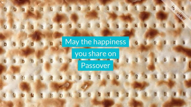 Happy Passover Video Template