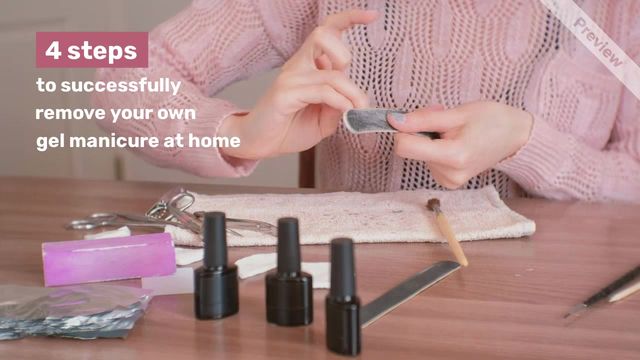 Gel manicure Video Template