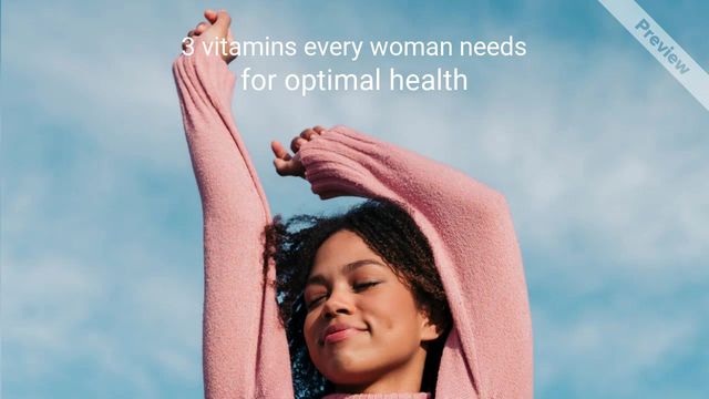 Women's health Video Template