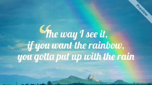 Rainbow Video Template