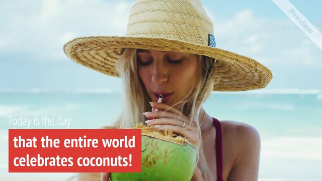 It's Coconut Day Video Template