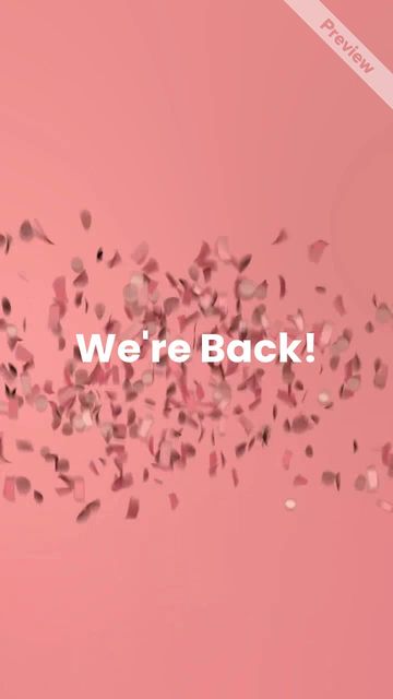 We're back Video Template