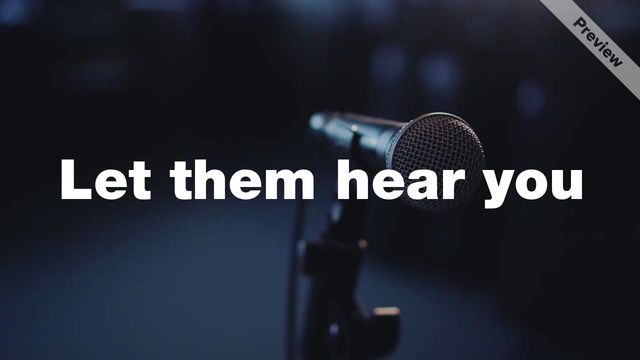 Let Them Hear Video Template