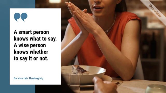 What to say Video Template