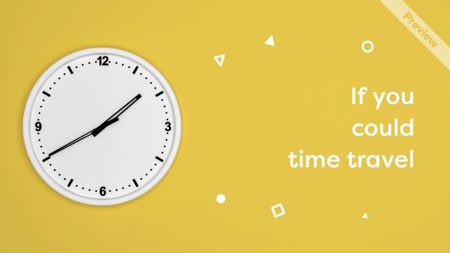 Time Traveler Day Video Template