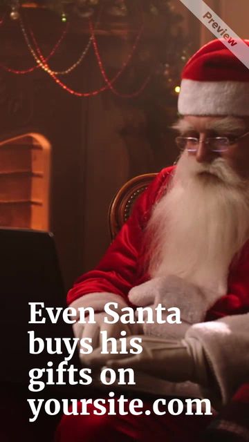 Santa Shops Video Template