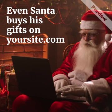 Santa Shops Video Template