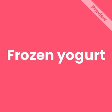 Frozen Yogurt Day Video Template