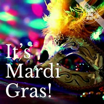 Mardi Gras Masks Video Template