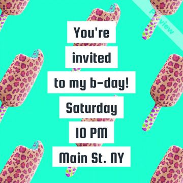 Birthday invite Video Template