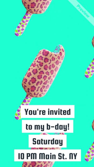 Birthday invite Video Template