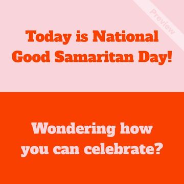 National Good Samaritan Day