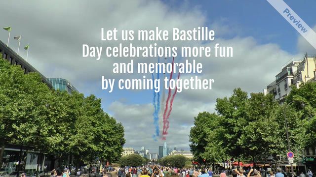 Bastille Day 3 Video Template