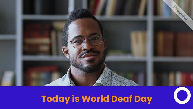 #WorldDeafDay Video Template