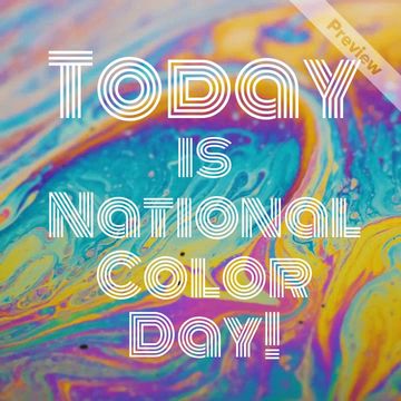 National Color Day Video Template