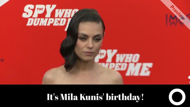 Mila Kunis Birthday (Aug 14) Video Template