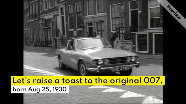 In Memory of Sean Connery (Born Aug 25) Video Template